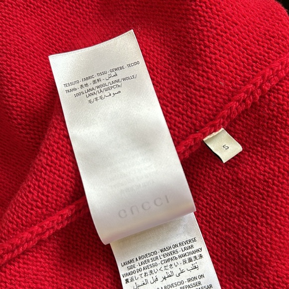 New Gucci 100% wool UFO alien spaceship intarsia knit cropped sweater jumper - Picture 16 of 16